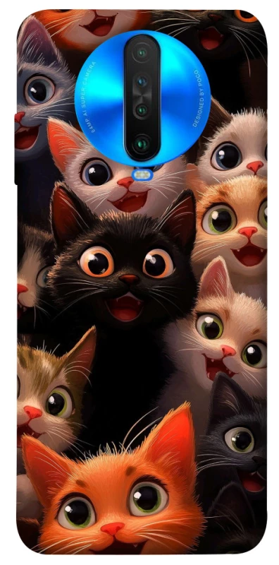 Чохол на Xiaomi Poco X2 happy cats фото 1 з 1