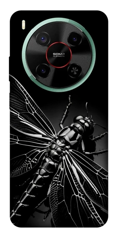 Чохол на ZTE Nubia V70 Max Black dragonfly фото 1 з 1