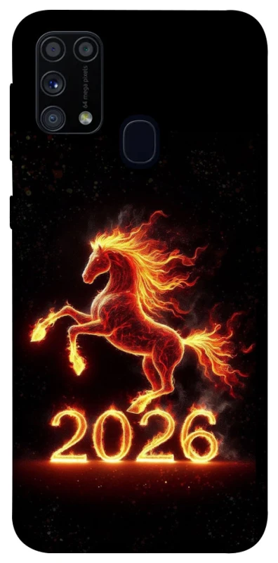 Чохол на Samsung Galaxy M31 Red Fire Horse ver.1 фото 1 з 1
