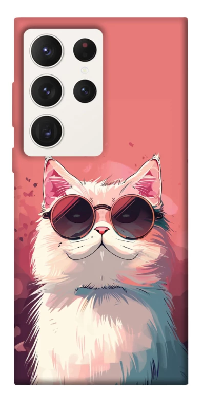 Чохол на Samsung Galaxy S23 Ultra Сat with glasses фото 1 з 1