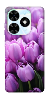 Чохол на TECNO Spark Go 2024 Фіолетові тюльпани фото 1 з 1