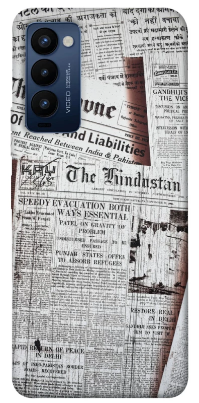 Чохол на TECNO Camon 18 Газети фото 1 з 1