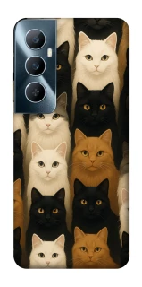 Чехол на Realme C65 4G Colorful Cat Collage фото 1 Чехол на Realme C65 4G Colorful Cat Collage фото 1 из 1