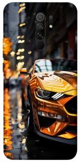 Чохол на Xiaomi Redmi 9 Golden sports car фото 1 з 1