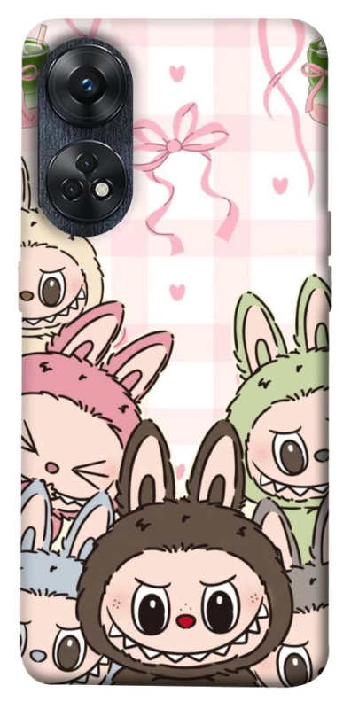 Чохол на Oppo Reno 8T 4G All Labubu 2 фото 1 з 1