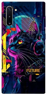 Чехол на Samsung Galaxy Note 10 Cyber Cat v2 фото 1 из 1
