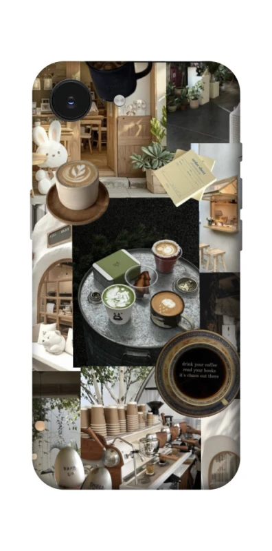 Чехол на Apple iPhone 16e (6.1") Coffee collage ver.4 фото 1 из 1