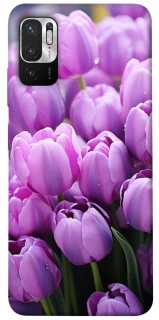 Чехол на Xiaomi Poco M3 Pro 4G / 5G Фиолетовые тюльпаны фото 1 из 1