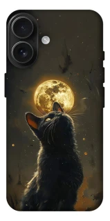 Чохол на Apple iPhone 17 (6.3") Кіт під місяцем v2 фото 1 з 1