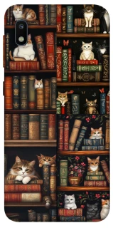 Чехол на Samsung Galaxy A10 (A105F) Cats & Books фото 1 из 1