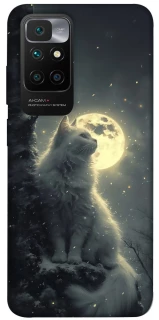 Чехол на Xiaomi Redmi 10 Кот под луной фото 1 из 1