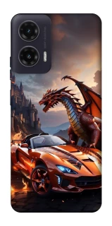 Чохол на Motorola Moto G35 Сar and dragon фото 1 з 1