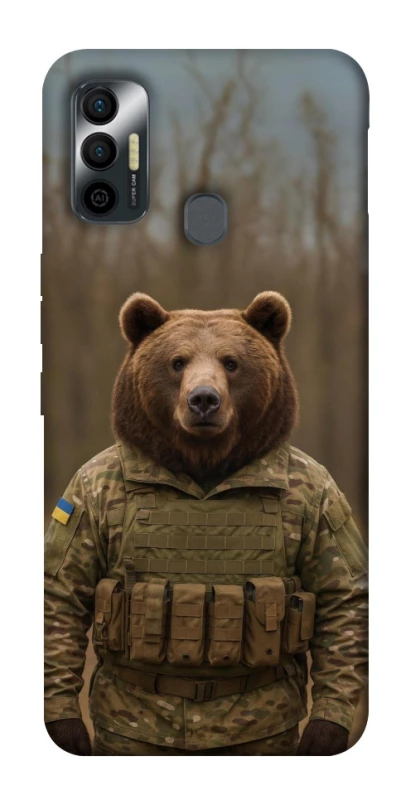 Чехол на TECNO Spark 7 Медведь защитник фото 1 из 1