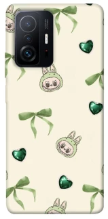 Чохол на Xiaomi 11T / 11T Pro Labubu Green Heart фото 1 з 1