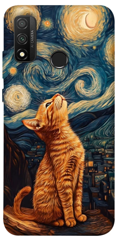 Чохол на Huawei P Smart (2020) van gogh cat фото 1 з 1