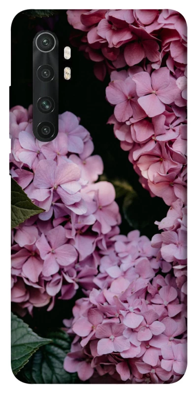 Чехол на Xiaomi Mi Note 10 Lite Розовые гартензии фото 1 из 1