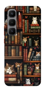 Чехол на Infinix Hot 60 Pro+ Cats & Books фото 1 из 1