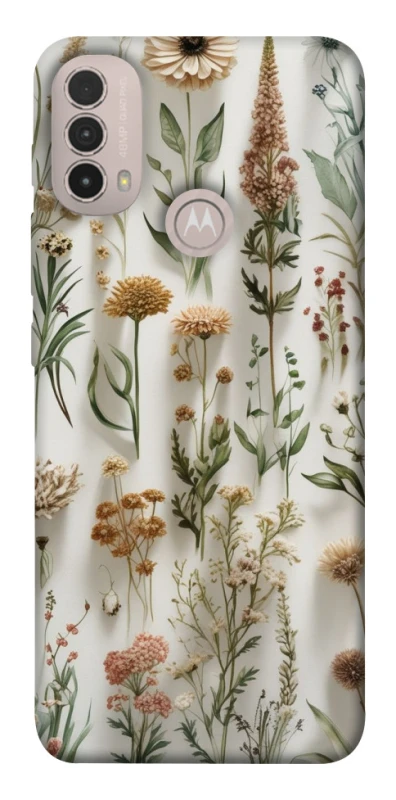 Чехол на Motorola Moto E40 Floral design ver.2 фото 1 из 1
