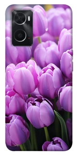 Чехол на Oppo A76 4G Фиолетовые тюльпаны фото 1 из 1