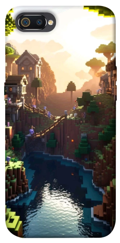 Чехол на Realme C2 Minecraft sunset фото 1 из 1