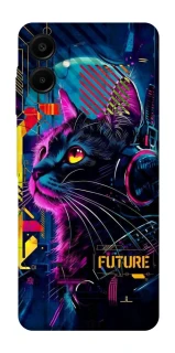 Чехол на Samsung Galaxy A07 Cyber Cat v2 фото 1 из 1