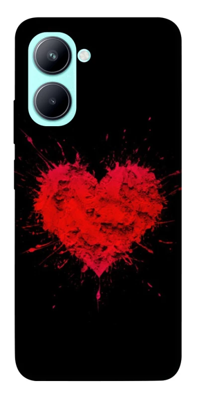 Чехол на Realme C33 Splash heart фото 1 из 1