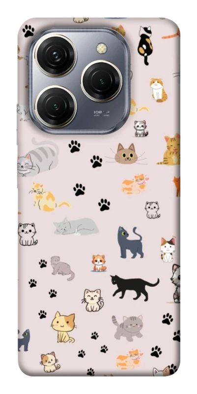 Чохол на TECNO Spark 20 Pro Cat style ver.1 фото 1 з 1