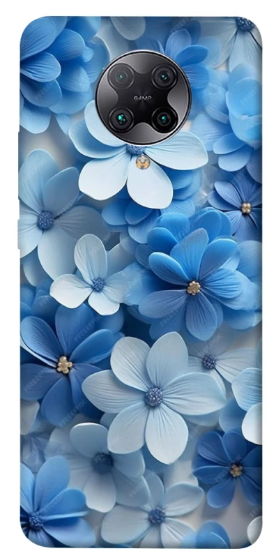 Чехол на Xiaomi Redmi K30 Pro / Poco F2 Pro Синие цветы фото 1 из 1