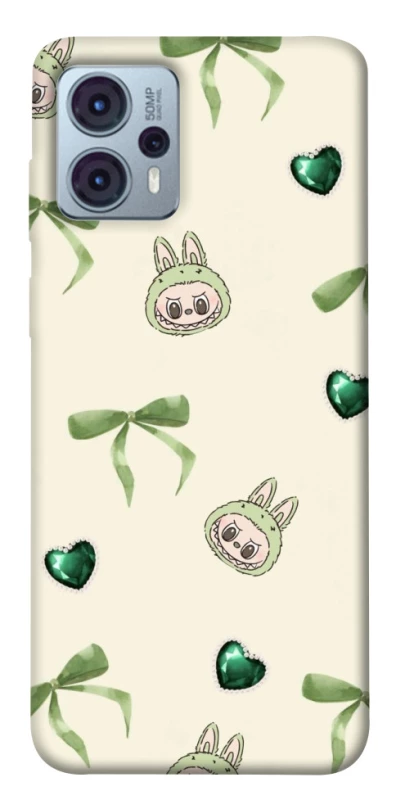 Чохол на Motorola Moto G23 Labubu Green Heart фото 1 з 1