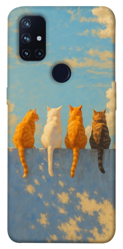 Чохол на OnePlus Nord N10 5G cats on wall фото 1 з 1