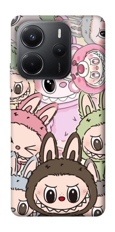 Чехол на Xiaomi Redmi Note 14 4G (Int. version) All Labubu 3 фото 1 из 1