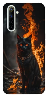 Чехол на Realme 6 Огненный кот фото 1 из 1