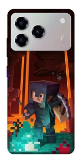 Чохол на ZTE Blade A76 Minecraft game adventure фото 1 з 1