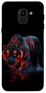 Чехол на Samsung J600F Galaxy J6 (2018) fire tiger фото 1 из 1