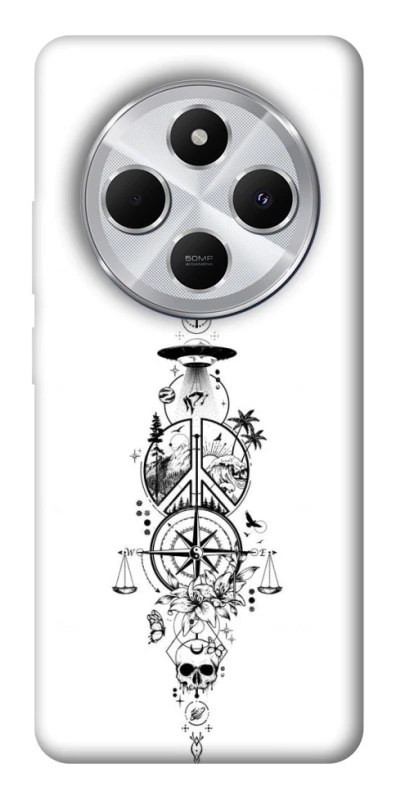 Чехол на Xiaomi Redmi 14C / Poco C75 Tattoo ver.7 фото 1 из 1