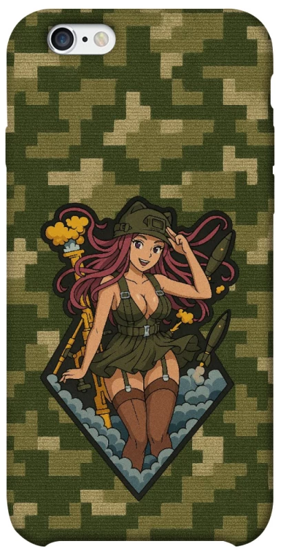 Чохол на Apple iPhone 6/6s (4.7") Military Waifu фото 1 з 1