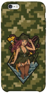 Чохол на Apple iPhone 6/6s (4.7") Military Waifu фото 1 з 1