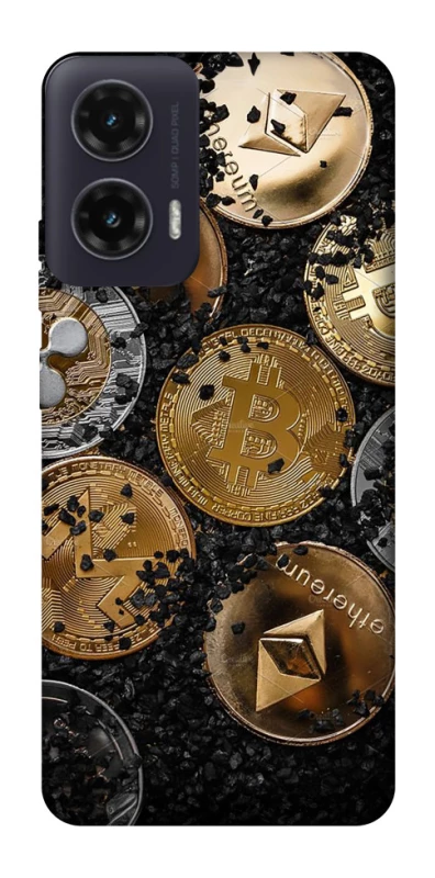 Чохол на Motorola Moto G35 Many coins v2 фото 1 з 1