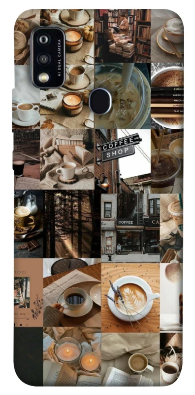 Чохол на ZTE Blade A51 Coffee collage ver.3 фото 1 з 1