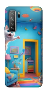 Чохол на Huawei Nova 7 SE crazy cat фото 1 з 1