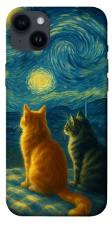 Чехол на Apple iPhone 14 Plus (6.7") Cats under the stars фото 1 из 1