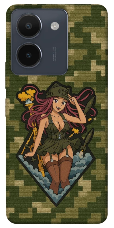 Чохол на Vivo Y36 Military Waifu фото 1 з 1