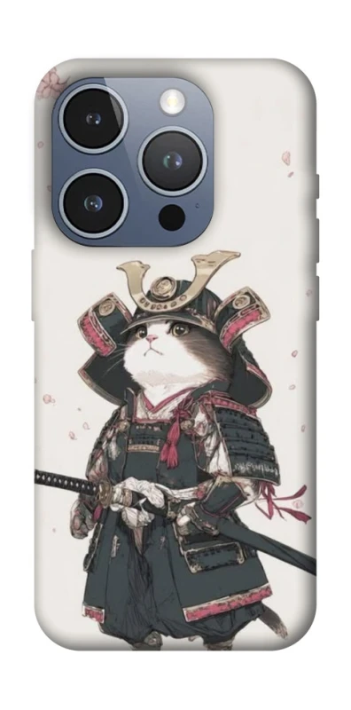 Чехол на Apple iPhone 16 Pro Samurai Cat Warrior фото 1 из 1