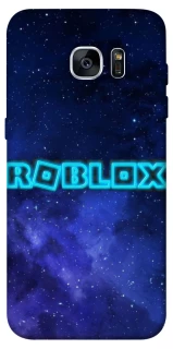 Чохол на Samsung G935F Galaxy S7 Edge Roblox Space Logo Blue фото 1 з 1