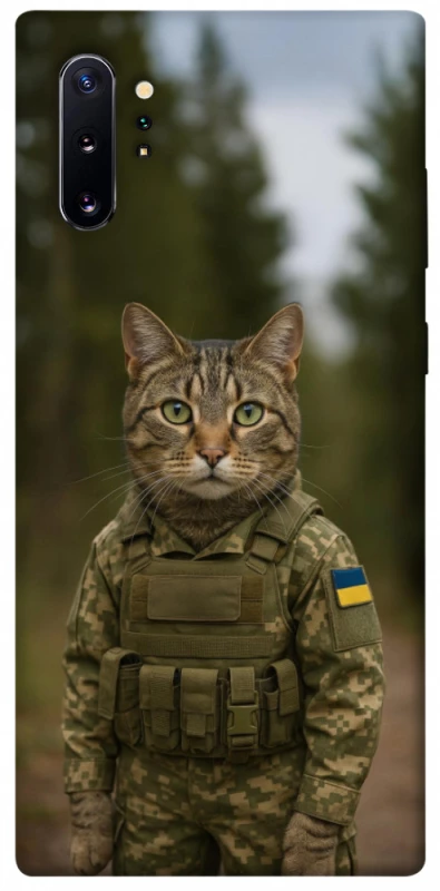 Чохол на Samsung Galaxy Note 10 Plus Кіт захисник фото 1 з 1