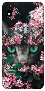 Чехол на Xiaomi Redmi 7A Кот в цветах фото 1 из 1