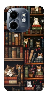 Чохол на Infinix Smart 9 4G / Hot 50i Cats & Books фото 1 з 1