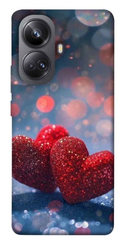 Чехол на Realme 10 Pro+ Red hearts фото 1 из 1