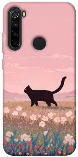 Чохол на Xiaomi Redmi Note 8 cat on a field фото 1 з 1