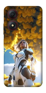 Чехол на ZTE Blade A34 4G Cyber space girl ver.3 фото 1 из 1